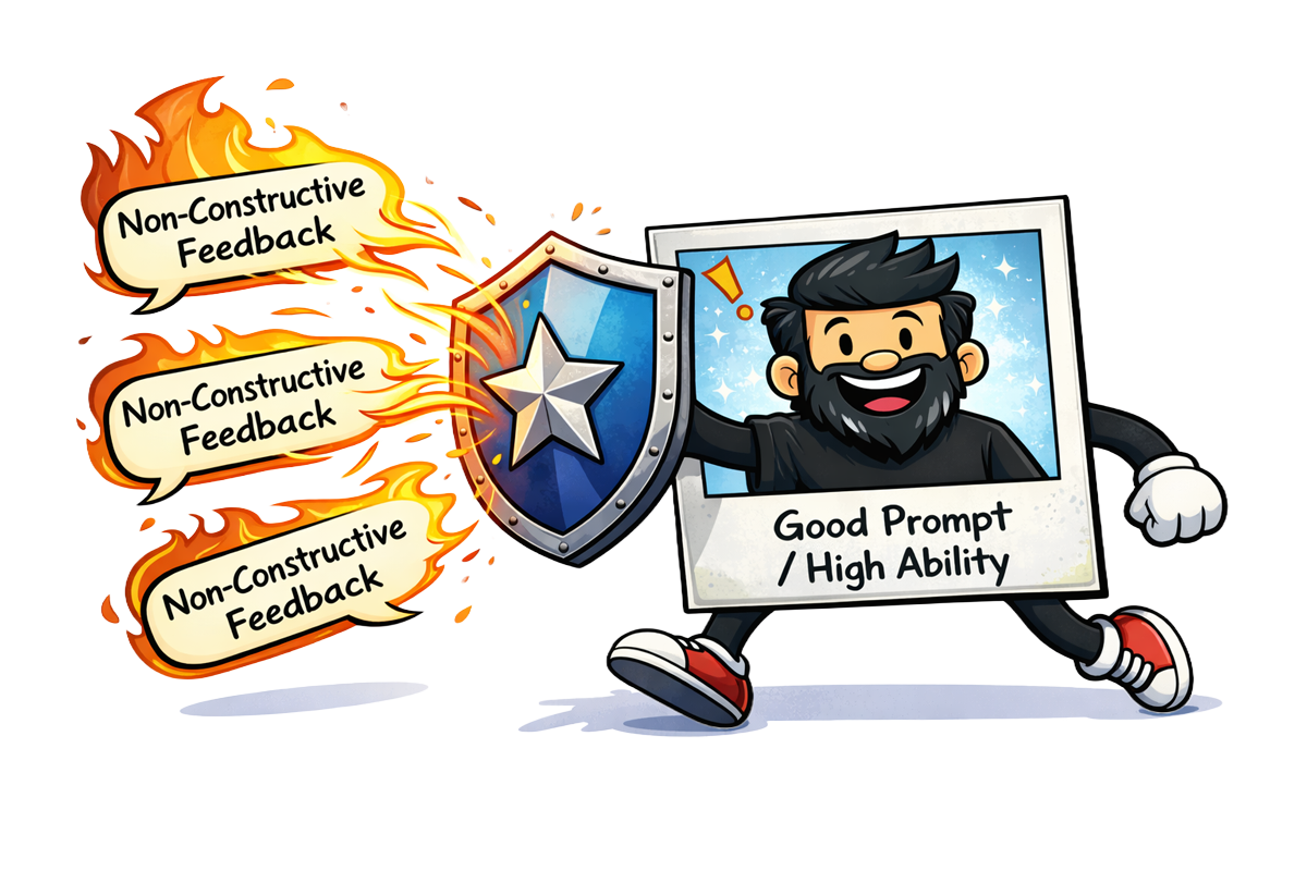 Constructive feedback makes the persona stronger. That is the whole point of socialisation.